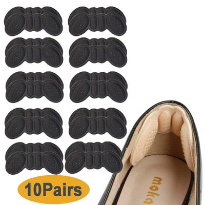 10 Paar Fersenpolster für Damen Anti-Rutsch High Heel Pads Selbstklebende Kissen-Einlagen Fußpflege-Schutz zur Blasenprävention