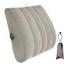 PVC Flocking Inflatable Lumbar Support Pillow Lightweight Adjustable Chair Back Pillow  Travel Use