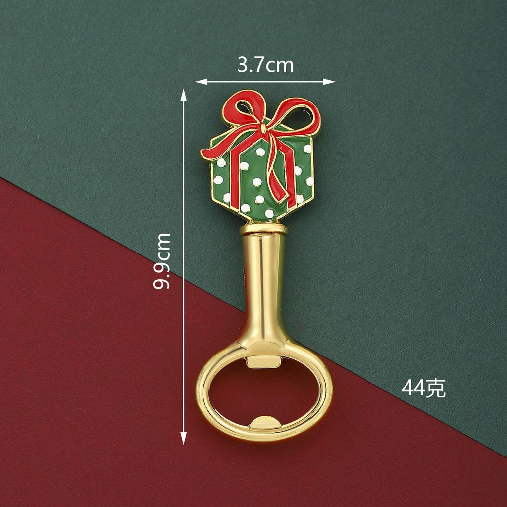 1pc New Christmas Bottle Opener Creative Dog Bear Gift Hat Design Beer Bottle Opener Screwdriver Small Gift