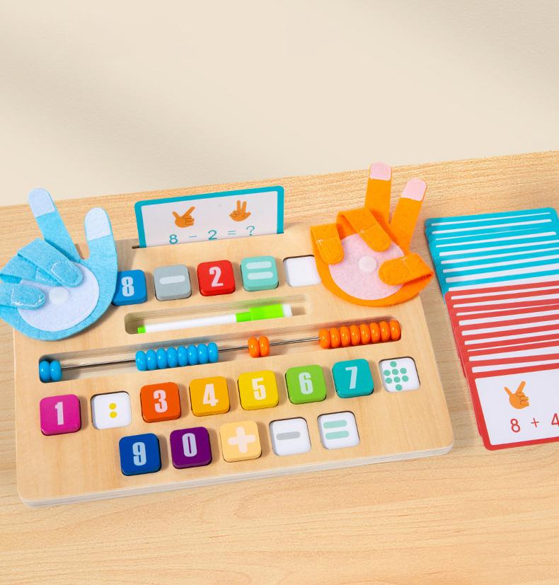 

Многофункциональная двусторонняя арифметическая доска, Наглядные пособия по математике, Изучение сложения и вычитания с помощью пальцев и счетных бусин