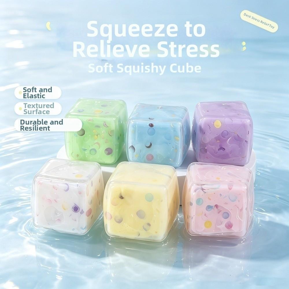 Sound Effects Squeezed Cube 5cm TPR Fidget Toy Kids Toy Handmade Ball Children's Gifts
