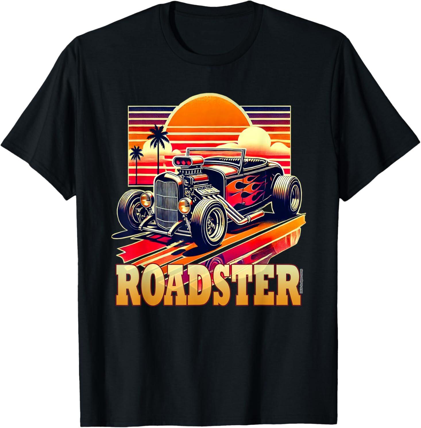 Retro Vintage 80s Roadster Car Street Rod Classic Dad Race T-Shirt Unisex T-Shirt XXXXL