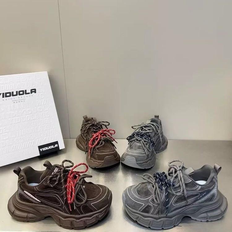 [Fanfna] Nische 2025 Herbst und Winter neue alte Plattform Dad-Schuhe Damen leichte lässige vielseitige Sportschuhe