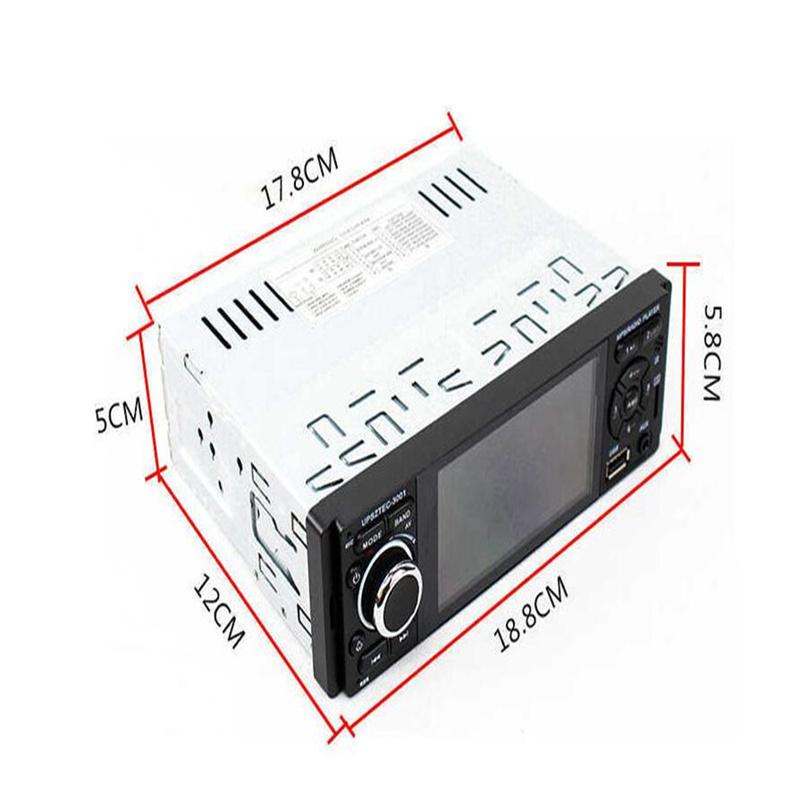 4.1" 1Din Car Radio Audio Stereo Player MP5 USB AUX Touchscreen Bluetooth Remote