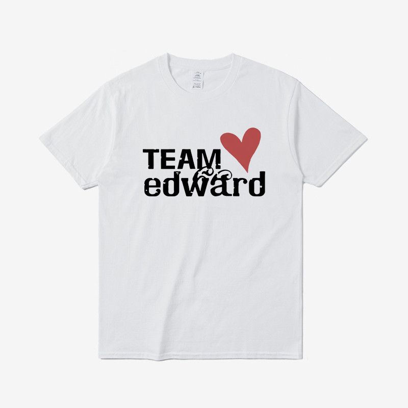 2025 Summer Fashion Short-sleeved Team Edward Letter-printed T-shirt Round Neck Loose Versatile Suitable for Both Men and Women