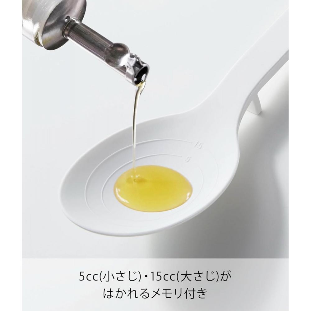 Yamazaki Silicone Cooking Spoon White Approx W7 D3 H26cm 4272