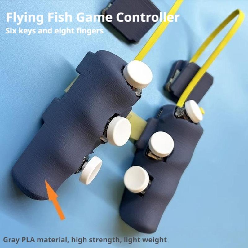 Mobile Games Controller Turnover Button Gamepad for Tablet Sensitive Shoot Button Hand Gaming Grip Triggers for PUBG Q0I3