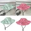 Breathable Bucket Hat Female Beach Sun Hat Outdoor Hiking Fishing Sunproof Hat