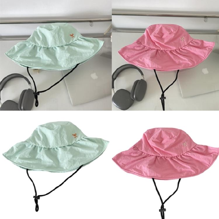 Breathable Bucket Hat Female Beach Sun Hat Outdoor Hiking Fishing Sunproof Hat