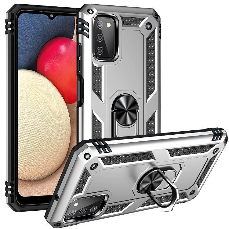 For Samsung Galaxy A03s US Version Shockproof TPU + PC Phone Case with Holder