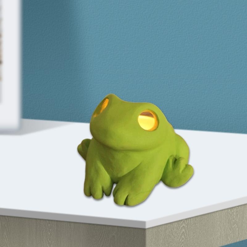 Frogs Themed Candle Stand Creative Miniature for Home Decoration for Halloween Home Party Decoration