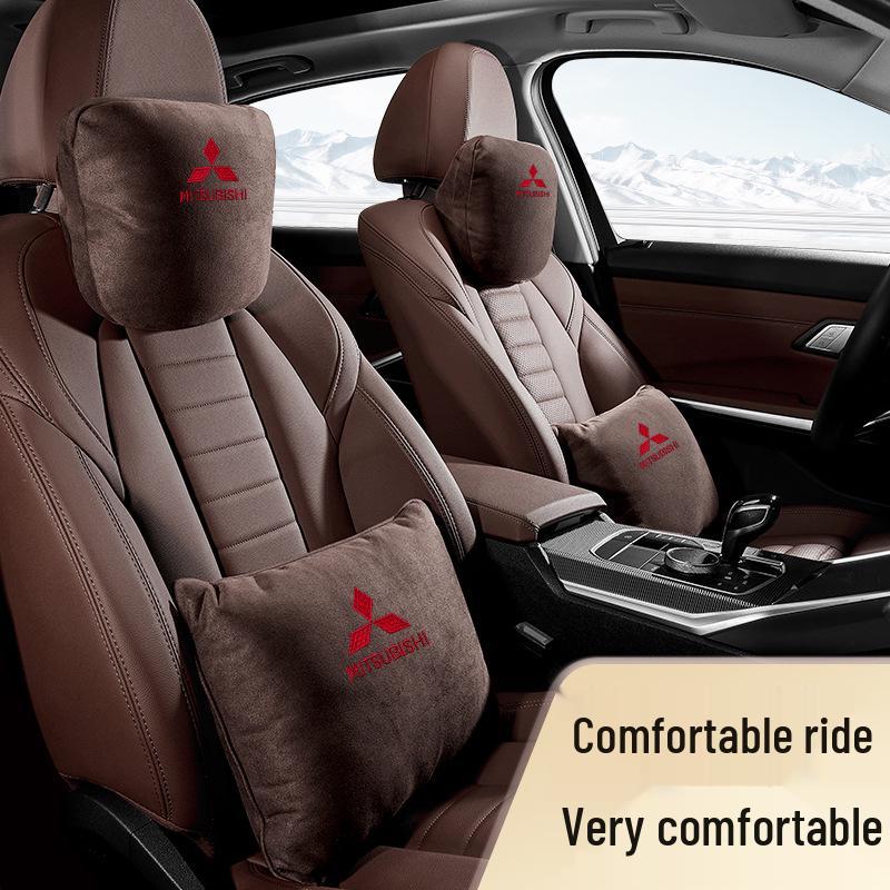 Mitsubishi-Compatible Car Headrest and Lumbar Support Pillow, Maybach Style