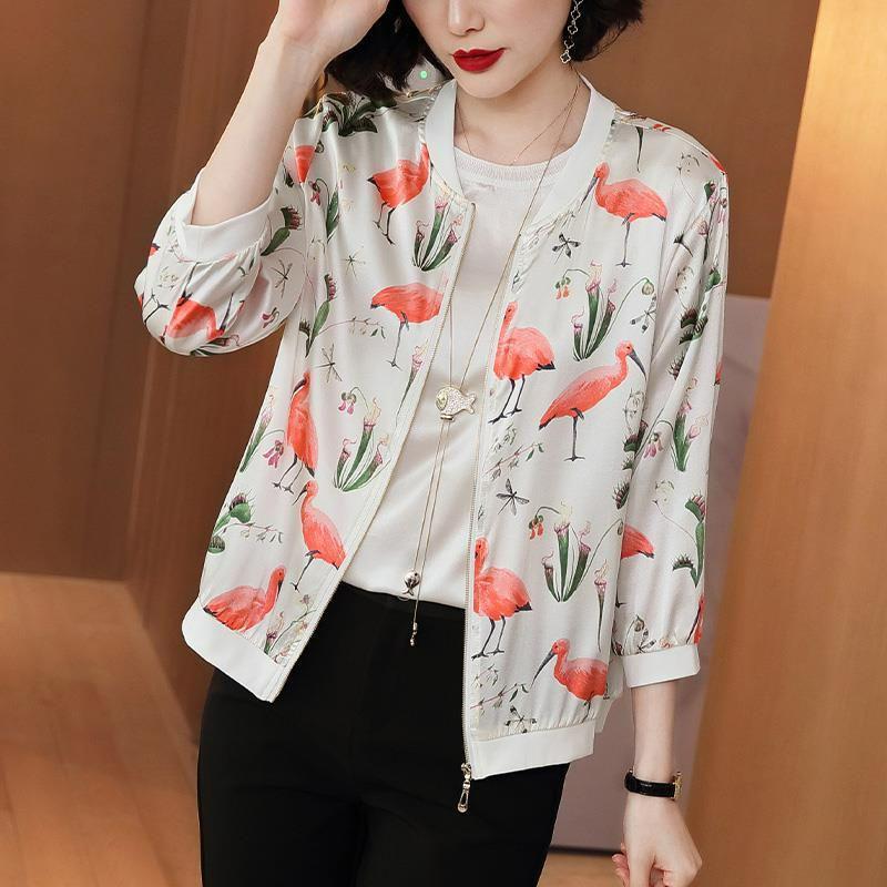 Женская летняя шифоновая куртка с длинным рукавом для защиты от солнца 2XL