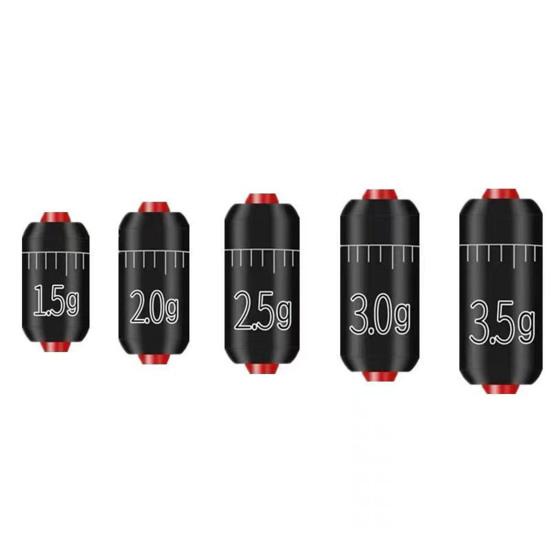 100 Pcs Fishing Weight Sinkers Down Corner Design Lightweight Good Concealment Unique with Plastic Box Reduce Fish Alertness