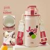 620ml Insulated Sports Water Bottle with Ceramic Liner and Straw
