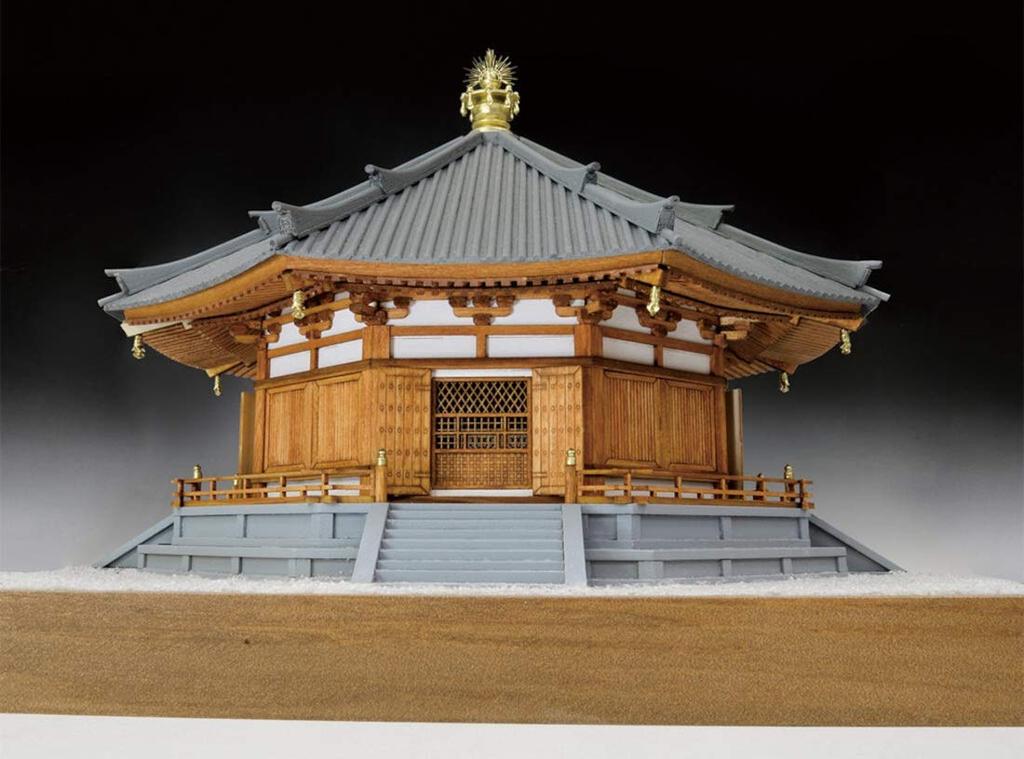 Woody Joe Temple Yumedono Wooden Model Assembly Kit 1/75 Horyu-ji