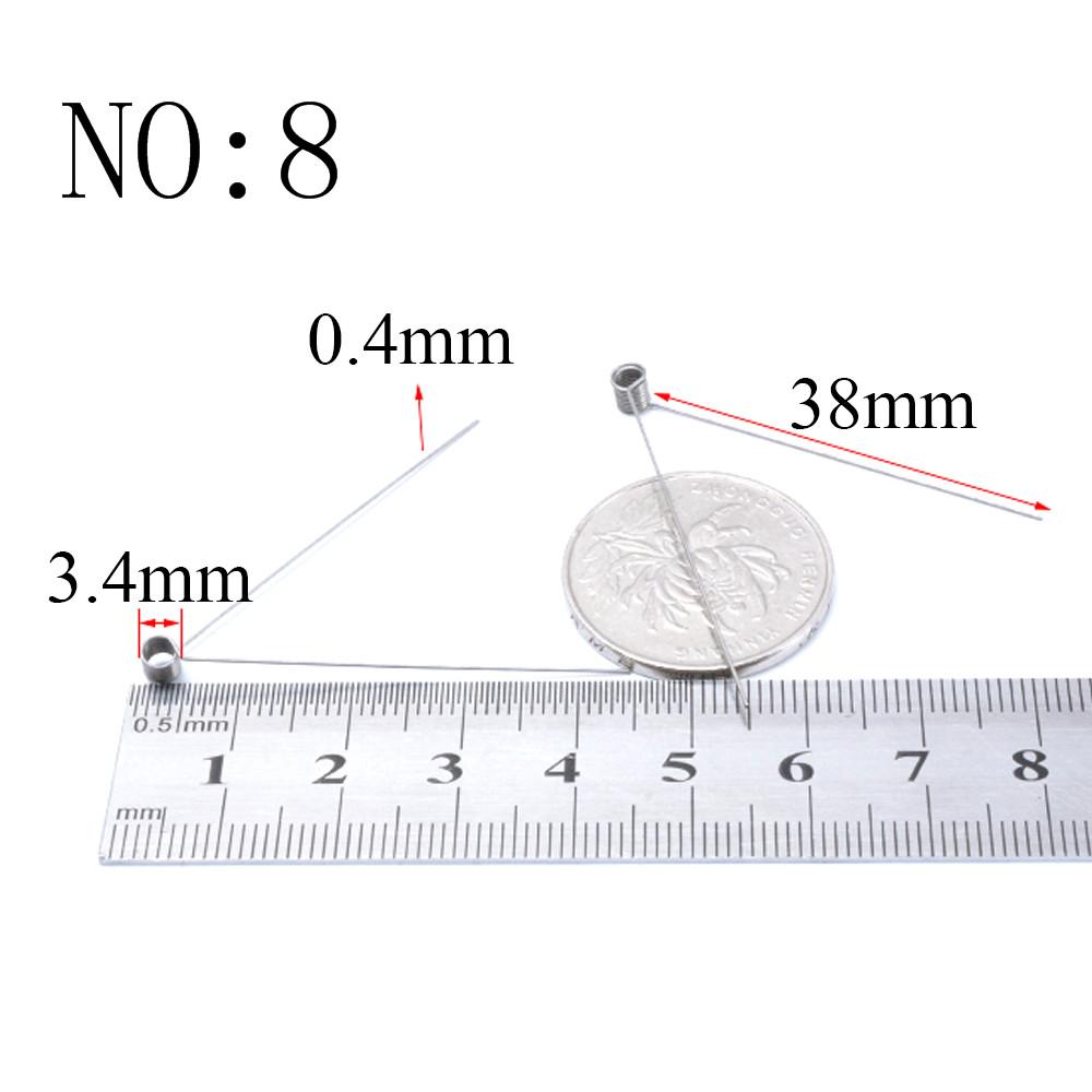 20 Stück Drahtdurchmesser 0,3 mm Mikro Mini 304 Edelstahl Torsionsfeder Für Schmuck