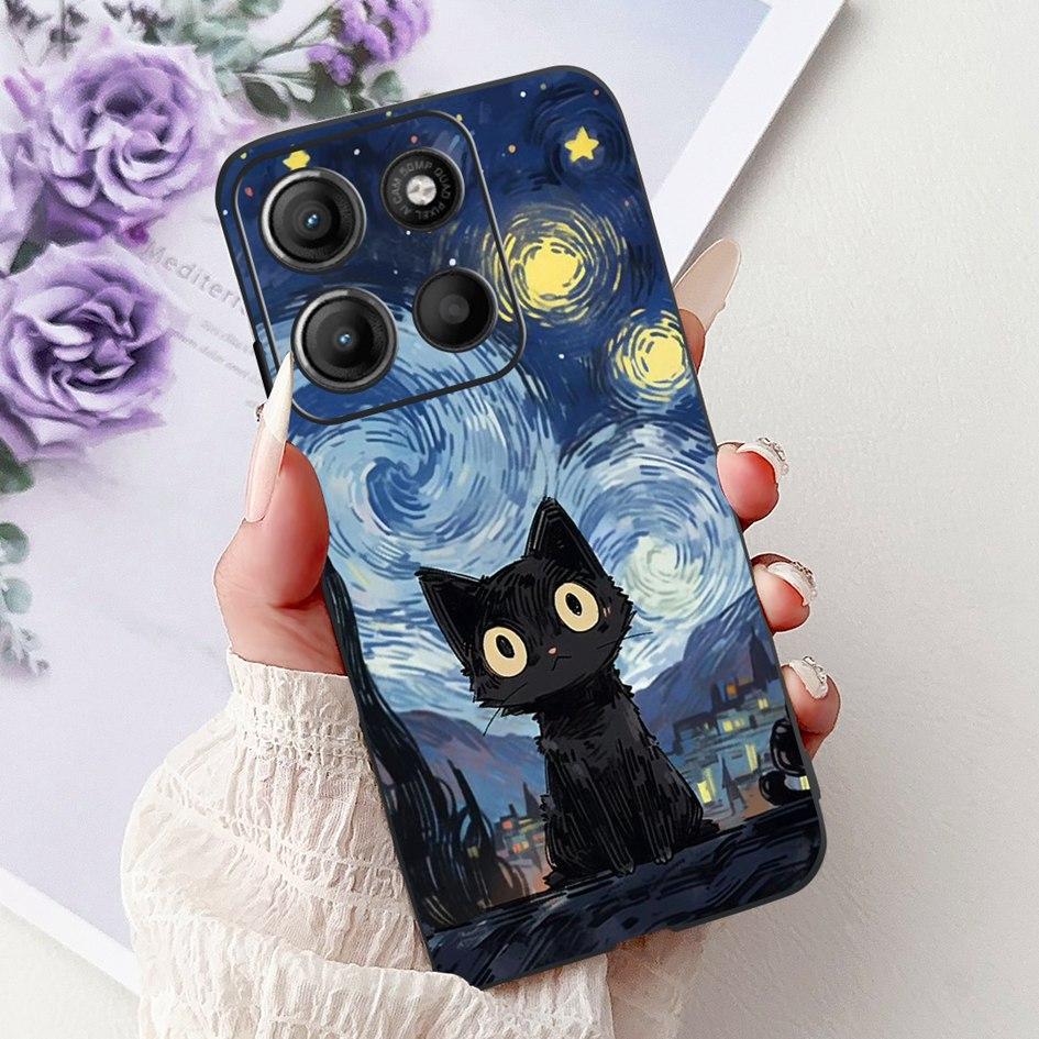Silicone Case For Motorola Moto G15 G75 2024 Cover Cute Panda Lion Shockproof TPU Phone Cases For MotoG15 MotoG75 G 75 G 15 Etui