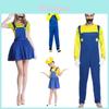 Fantasia do Super Mario Para Crianças e Adultos Roupa Cosplay Para Halloween e Festas