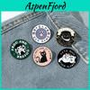 Cute Cat Paw Shaped Metal Badge Cartoon Animal Brooch For Decoration