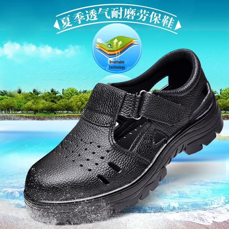 

Summer Breathable Odor-Resistant Safety Sandals - Anti-Smash & Puncture-Resistant 41 як показано кольору
