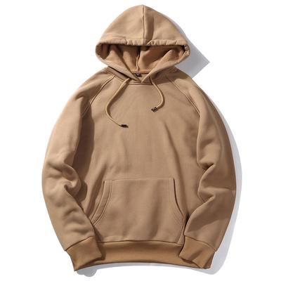 Men Pullover Hoodie Thicken Fleece Casual Hooded Sweatshirt