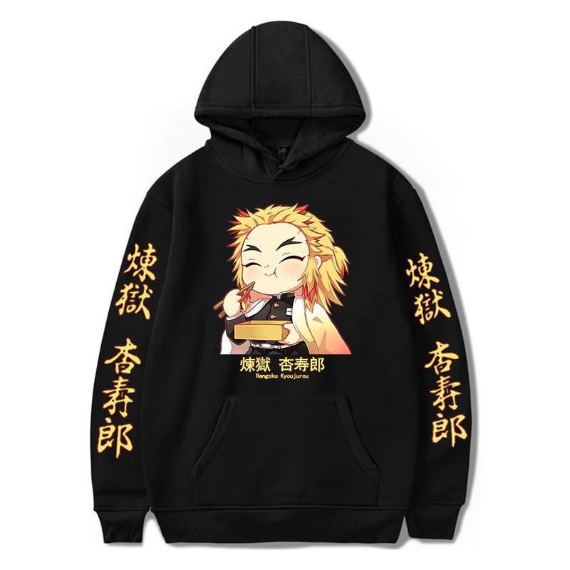 Demon Slayer Anime Hoodie Unisex Oversized Long Sleeve Sweatshirt Winter Casual Streetwear