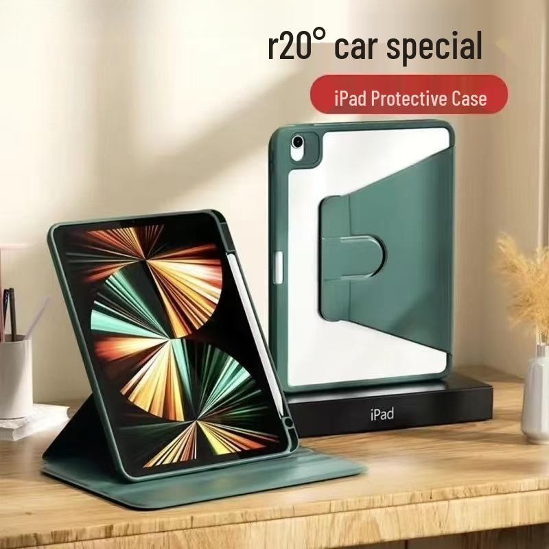 Защитный чехол с вращением на 360° 2025 для iPad 1-го поколения A16 - 9-кратная защита, 5-кратная защита от падений, защита от изгиба, чехол для Air 11 Air 2 9.7 inches