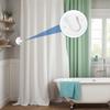 Set of 8 Smooth Bath Curtain Clamps Rusts Resistant Drapery Clips Easy Operations Prevents Tearing Bathroom Essential