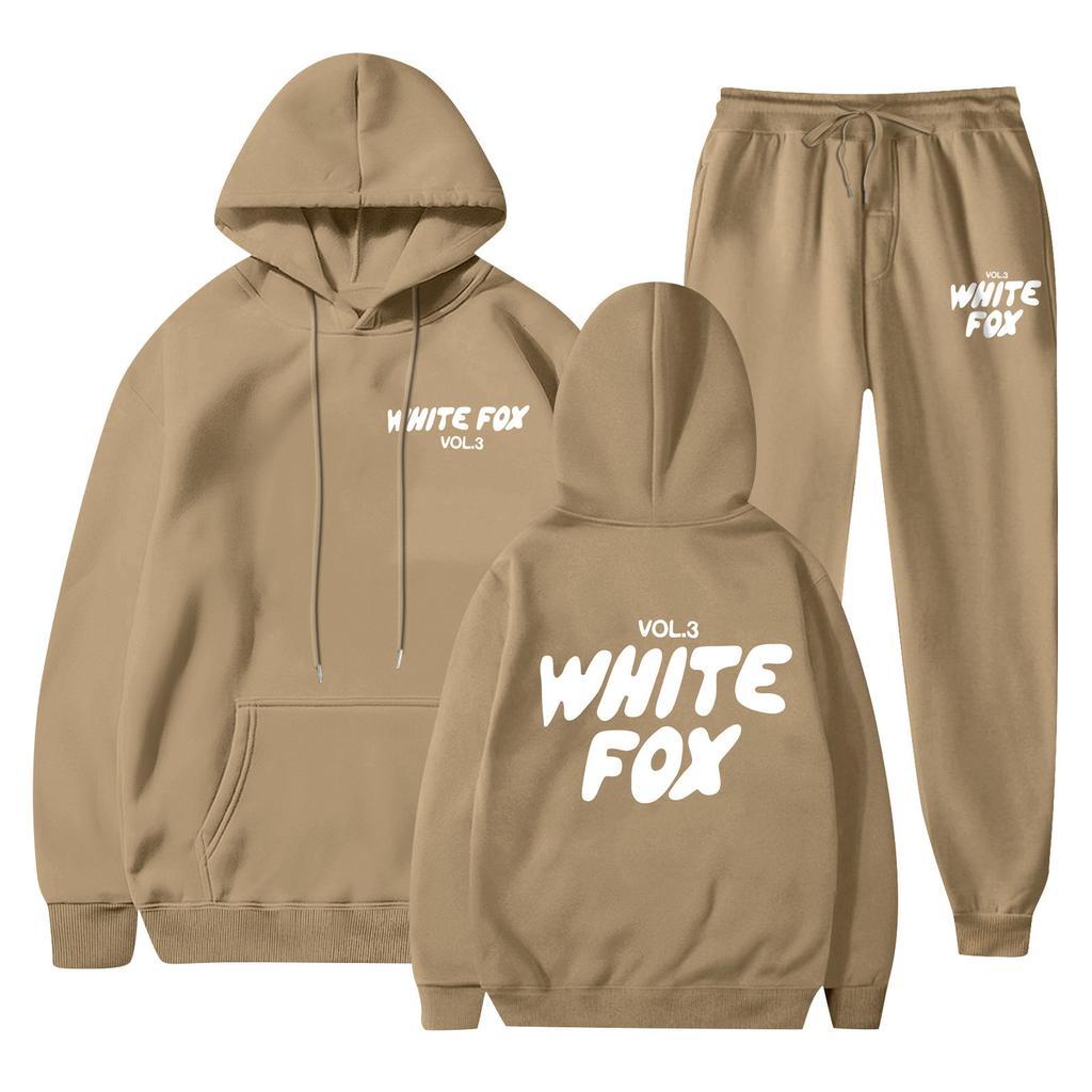 Damen Casual Zweiteiliges Set mit Kapuze, langen Ärmeln und langen Hosen, Sport-Sweatshirt-Set