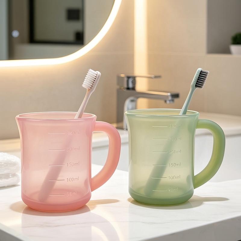 Silicone Graduated Cup, Silicone Water Cup And Measuring Cup, Anti-Drop Water Cup, Outdoor Water Cup, Visible Dual-Scale Liquid