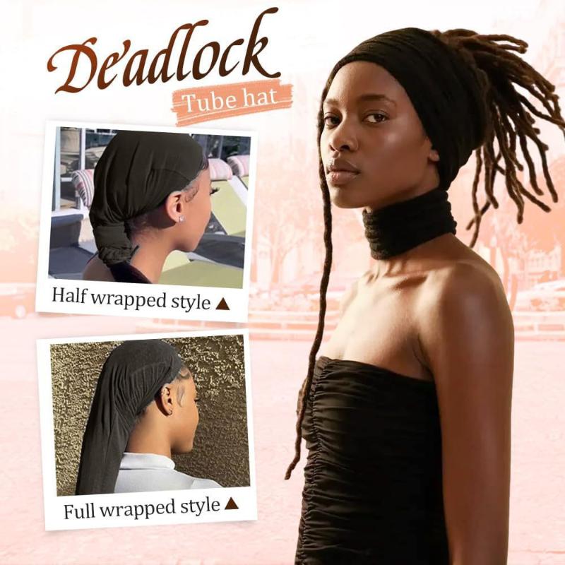Hair Weave Sleeve For Locs Soft Strechy Hair Wraps Breathable Dreadlock Hair Cap Extra Long Tube For Haircare Top Sleep Wig Cap