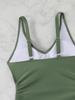 Women's 2026 Solid Color Drawstring Waist One-Piece Swimsuit - New Fashion Trends In Europe and America
