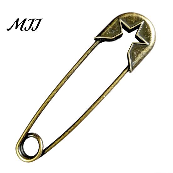 Nature Inspired Jewelry Vintage Bronze Safety Pin, Large Feather Bird Leaf Flower Lapel Accessories Men Women Brooch Pin for Coats, Jackets,