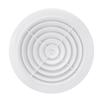 Louver Round Air Vent 200mm White ABS Adjustable Wall Air Vent Cap for Bathroom Office Kitchen