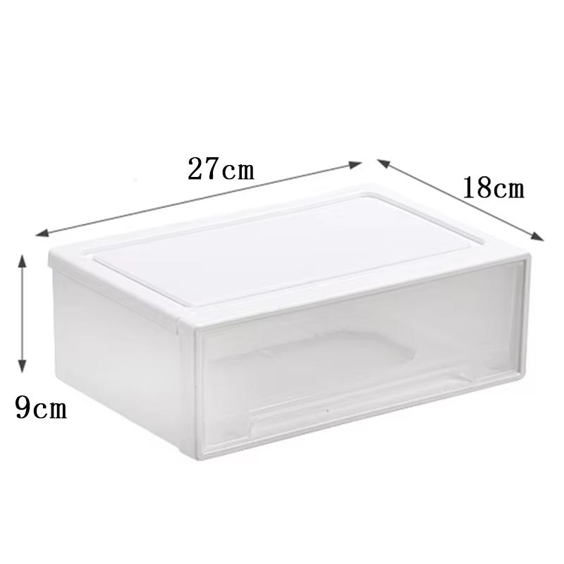 

Desktop Storage Box Drawer Stationery Organizer Stackable Storage Locker Dresser Wardrobe Clothing Organizers Makeup Sorting Box 1PC