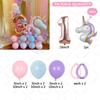18Pcs Rainbow Unicorn Birthday Decoration Balloons Set Girl Pink Latex Balloon Birthday Supplies Baby Shower Air Globos