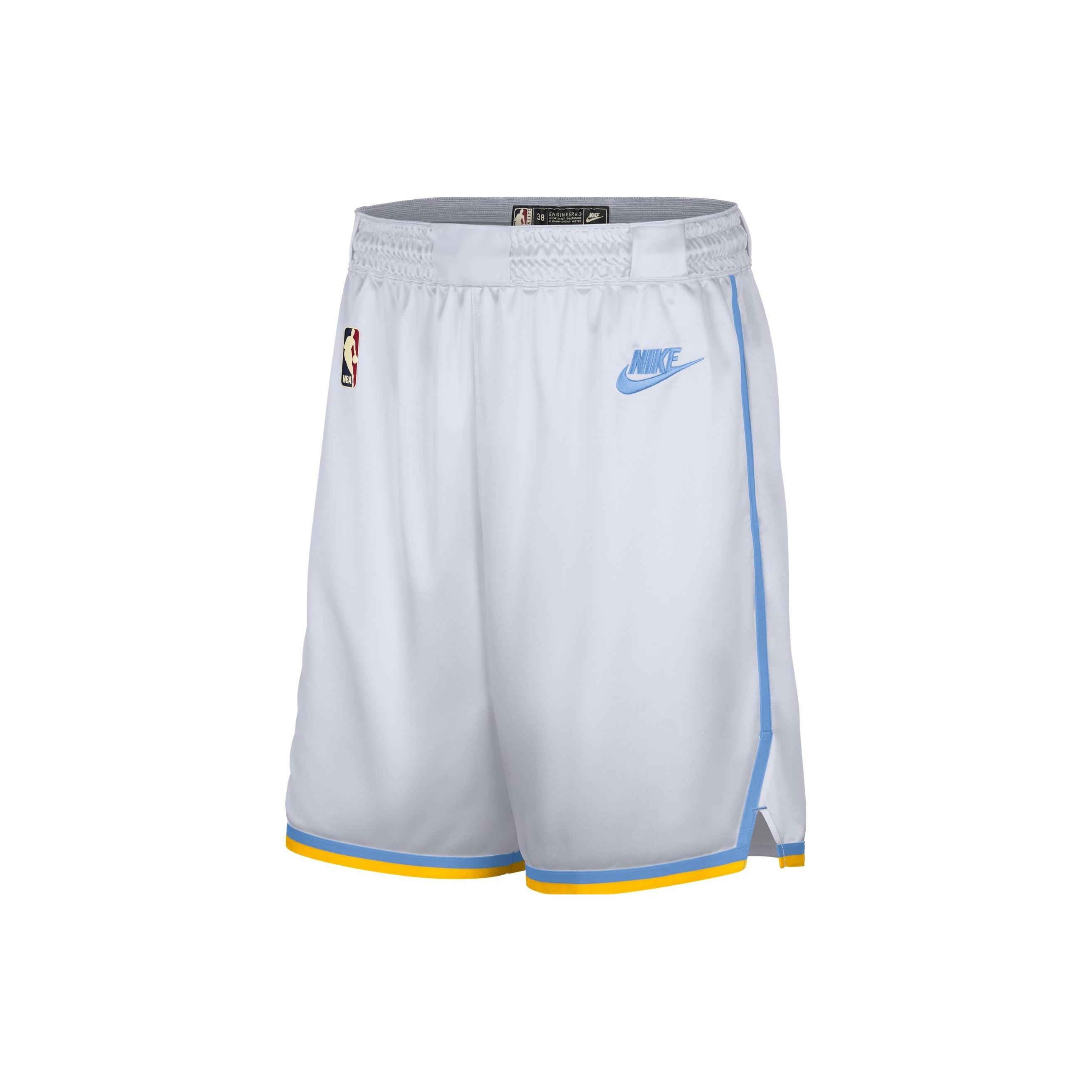 Nike x NBA Dri-Fit Los Angeles Lakers Shorts White Men s DO9505-100 S