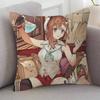 GAME Atelier Ryza Cute Cartoon Twodimensional Pillowcase Bedroom Sofa Cushion Cover Nap Pillow Cover