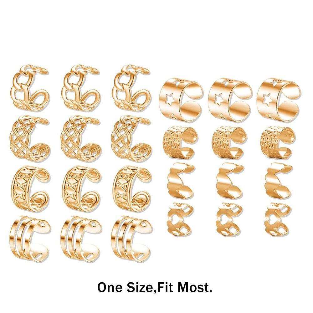 Alloy Hair Jewelry Braid Accessories Non Piercing Ear Cuffs Alloy Braid Clips Daily Wear
