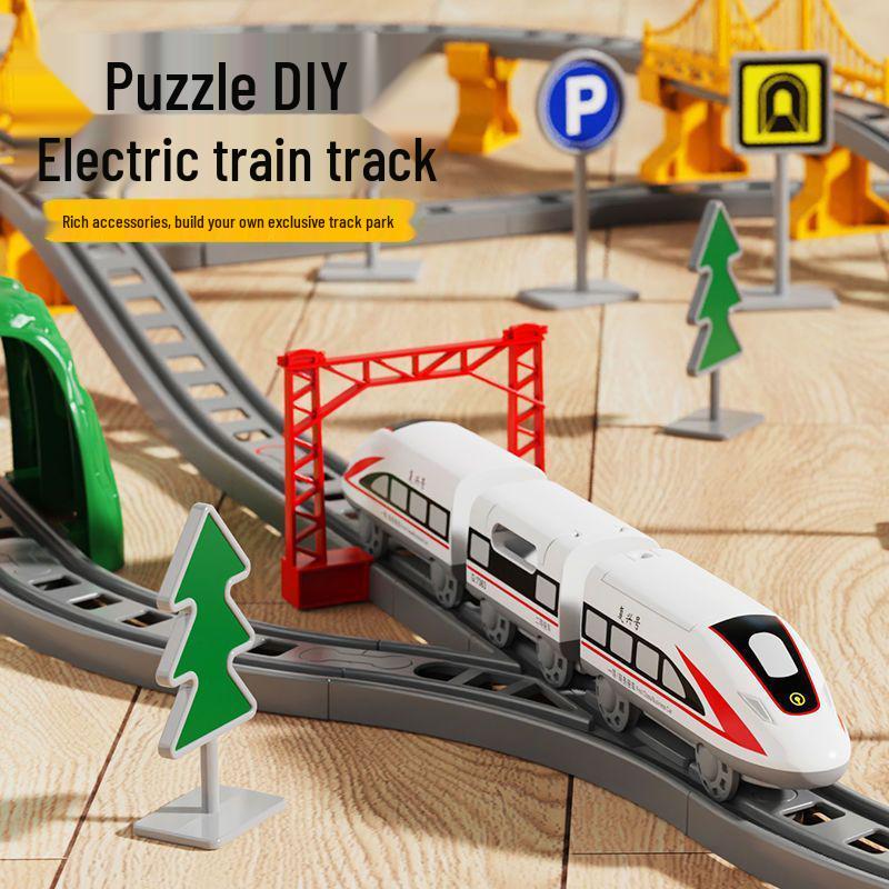 Free Shipping Assembled Fuxing Hao High-Speed Electric Train Set for Toddlers