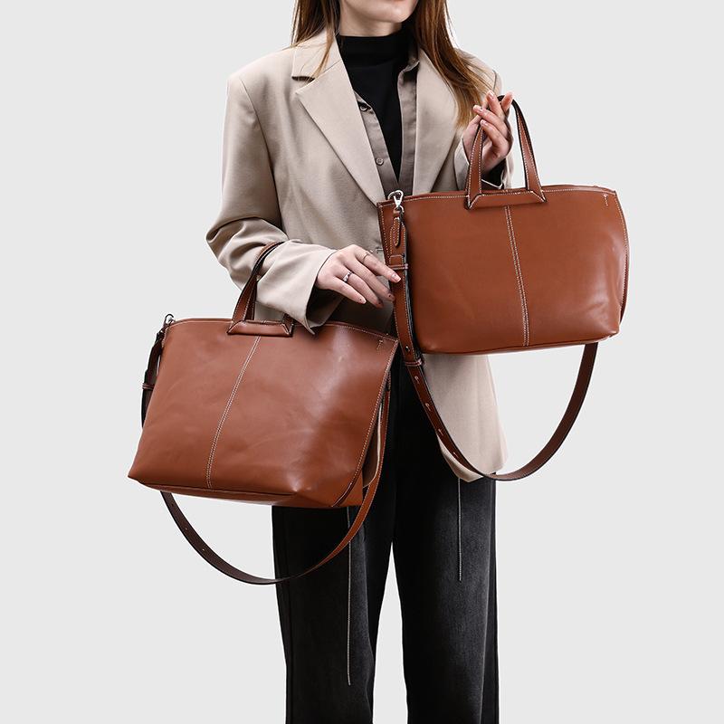 Ladies' Summer New Niche High-end Handbag Fashionable Commuting Large Capacity Single Shoulder Crossbody Casual Tote Bag