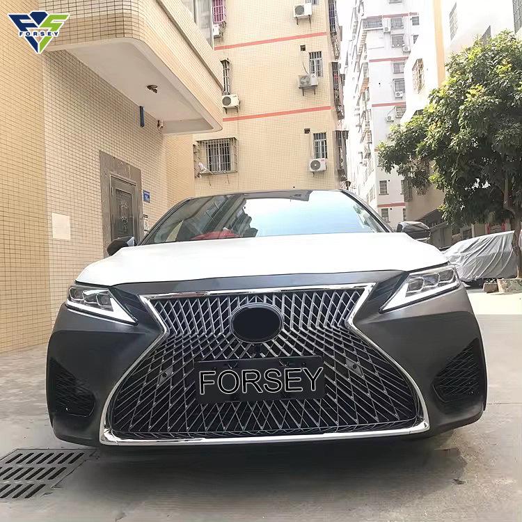 Camry 2022 Lexus Style Front Bumper Grille & Fog Light Frame Upgrade