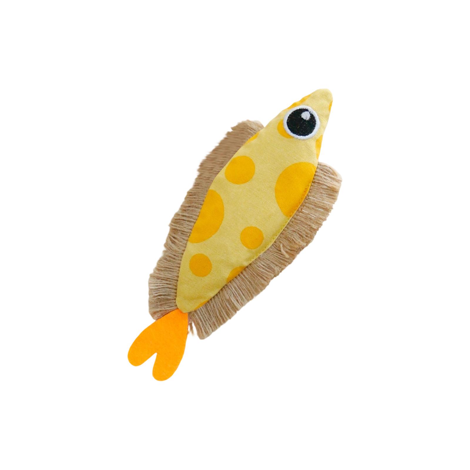 

Catnip Fish Toy with Canvas and Sisal Rope Material Durable Chew Toy for Cats Interactive Pet Toy for Cat Play and Exercise one size