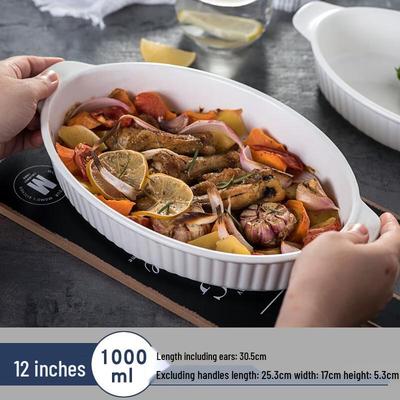 Nordic Style Oval Ceramic Baking Dish