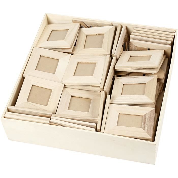 Wooden Frame - Decorative Objects - Rectangular - Beige - Contemporary - Support 2 Sizes