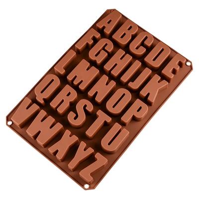1 STÜCK 26 Buchstabenförmige Silikon Eiswürfelform Küchen Dekorationsform Eis Lutscher Schokoladenformen Backwerkzeug Form Küchenzubehör