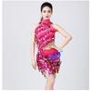 Latin Dance Sequin Fringe Set Stage Performance Costume Women