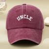 Letter Printed Washed Old Hat Old Dad Hat, Men's and Women's Retro Baseball Cap Peaked Cap Outdoor Hat