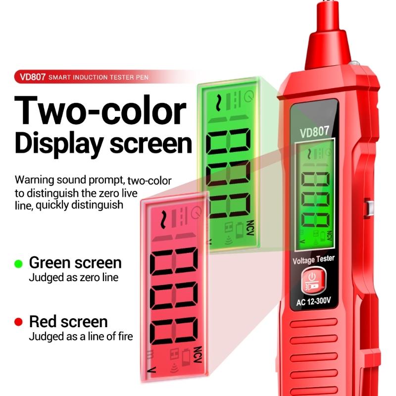 Electrical Screwdriver LCDBacklights Flashlight Sensitivity Adjustable Electrician Automatic Meter Voltage Tester Tools